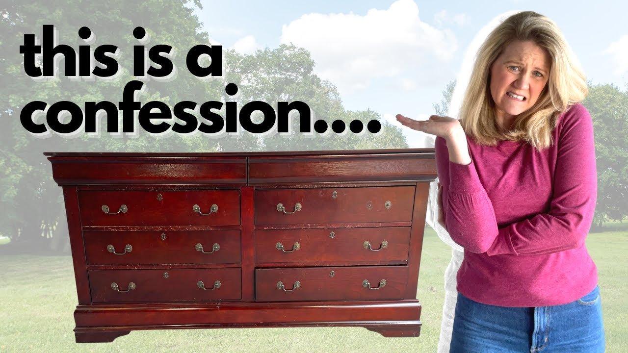 EXPENSIVE Dresser DUPE Furniture Anthropologie | Orange Dresser gets a Modern Makeover