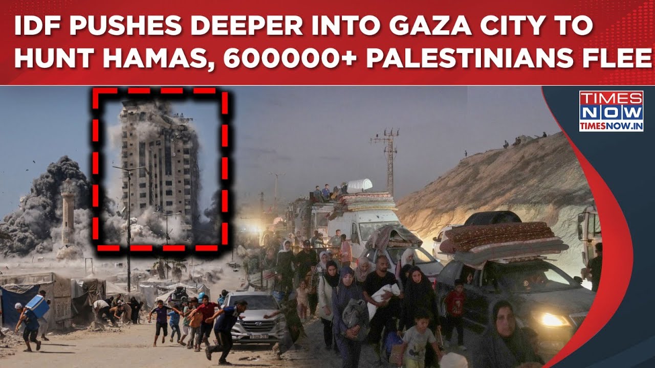 IDF Pushes Deeper Into Gaza City| As Israel Hunts Hamas, 600,000+ Palestinians Flee| Ground Invasion