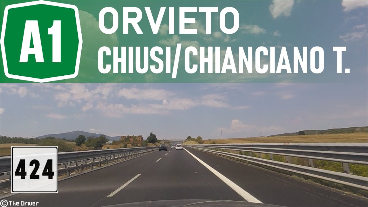 I - Autostrada A1 - Tratto Orvieto-Chiusi/Chianciano Terme