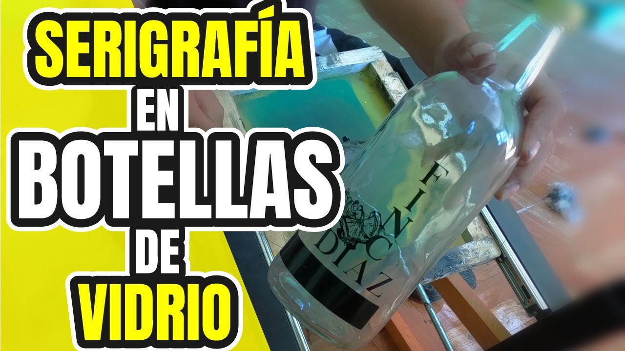 COMO IMPRIMIR BOTELLAS DE VIDRIO  / TINTA POLICAT / COMO IMPRIMIR VASOS CON SERIGRAFIA / SERIGRAFIA