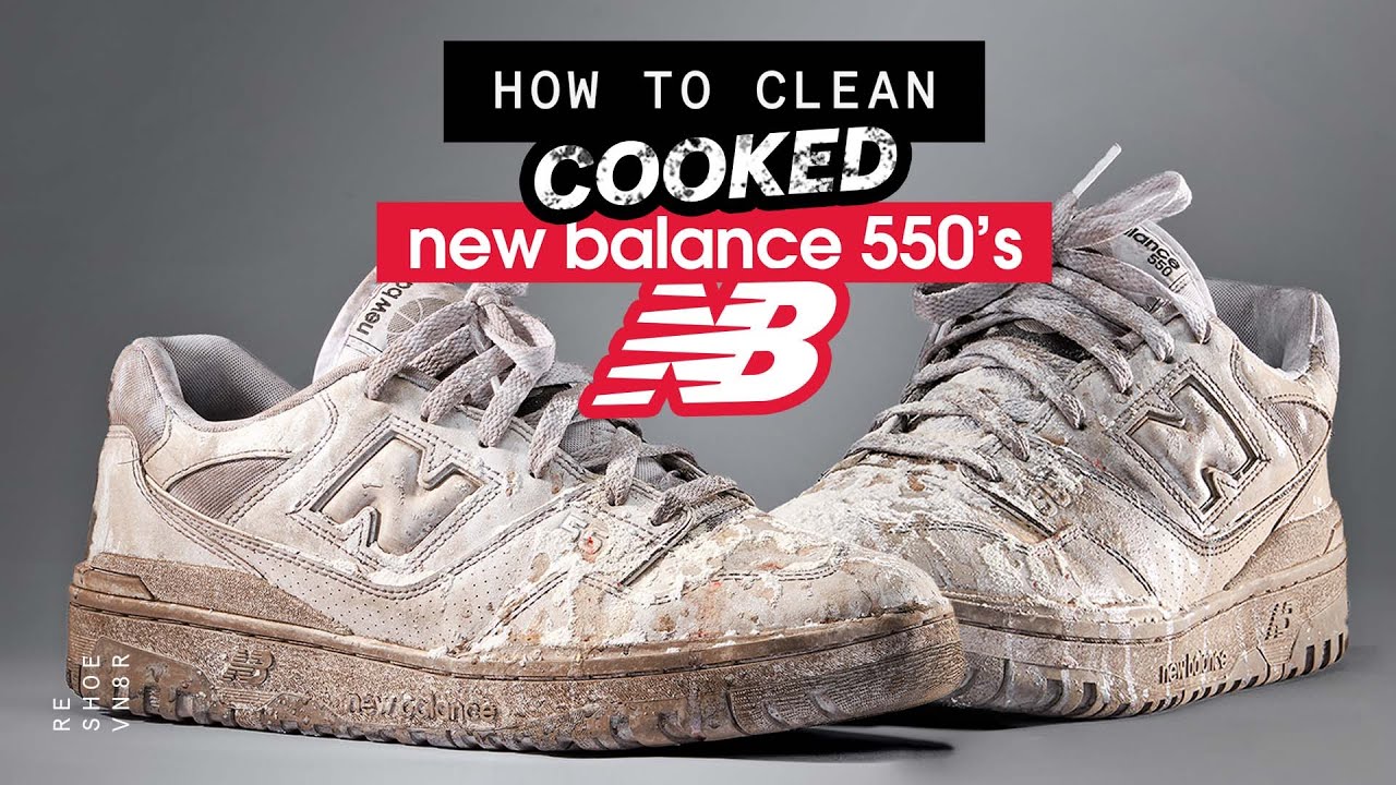 How To Clean White Leather Sneakers - New Balance 550