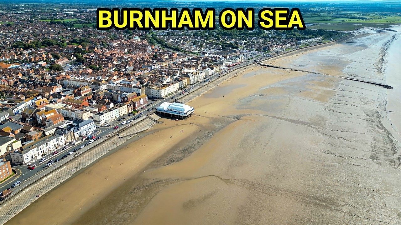 Stunning 4K Drone Footage Burnham On Sea and Brean Somerset