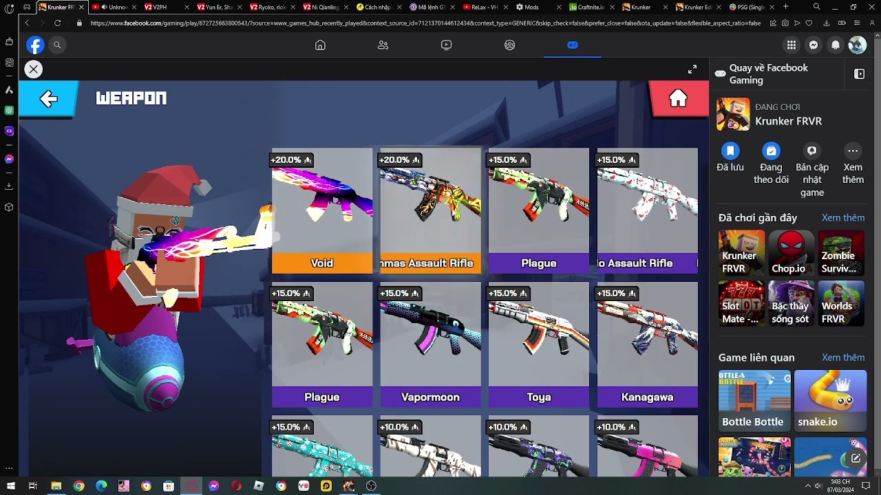 Review acc Krunker FRVR FB #1(TRIGGER MAN + ASSAULT RIFLE)