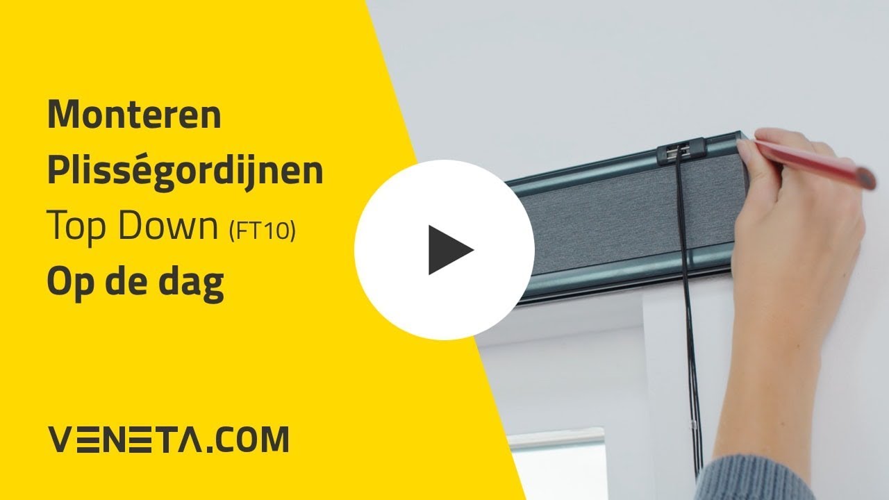 Monteren Plisségordijnen Top Down FT10 – Op de dag » Veneta com