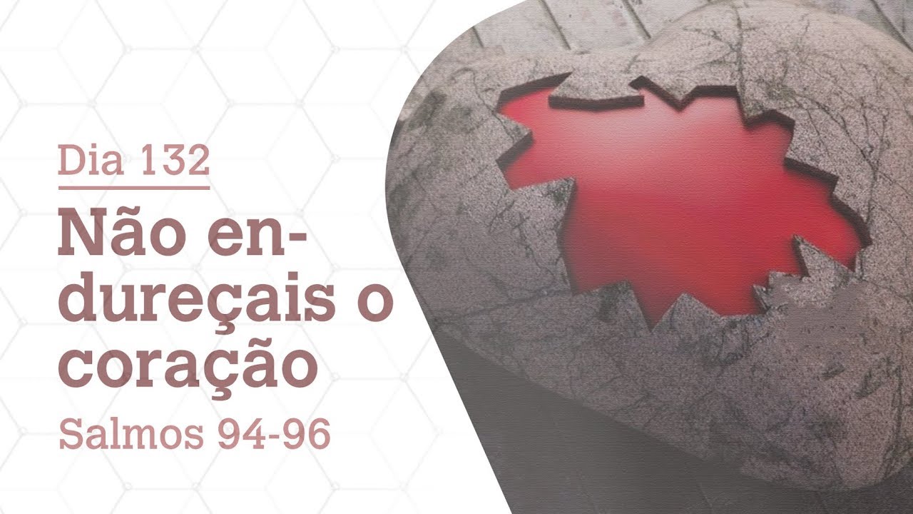 DIA 132 | N&Atilde;O ENDURE&Ccedil;AIS O CORA&Ccedil;&Atilde;O | SALMOS 94-96 | B&Iacute;BLIA TODO DIA