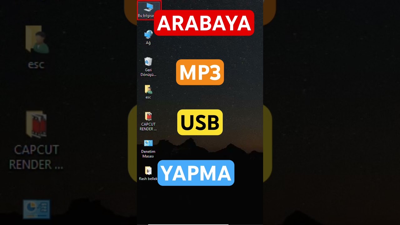 Arabaya MP3 USB yapma #shorts #mp3 #usb #araba