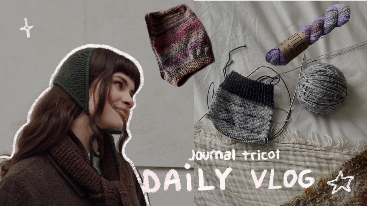 Daily vlog d'une tricoteuse : journal, thé, et mes favoris de la semaine