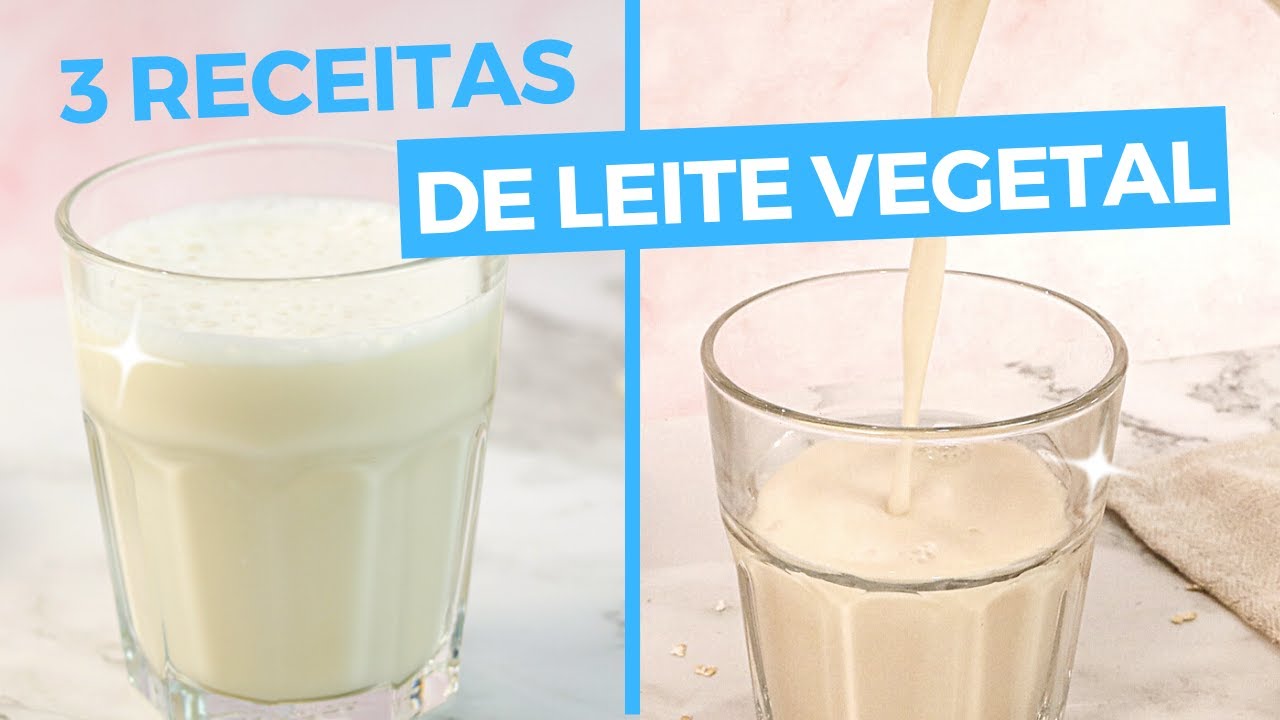 3 LEITES VEGETAIS (SUPER fácil, BARATO e DELICIOSO)!