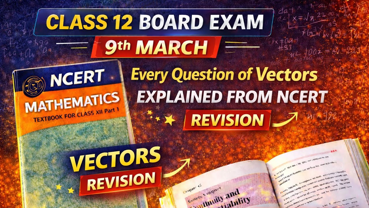 CLASS XII Revision of CH-VECTOR CBSE LIVE