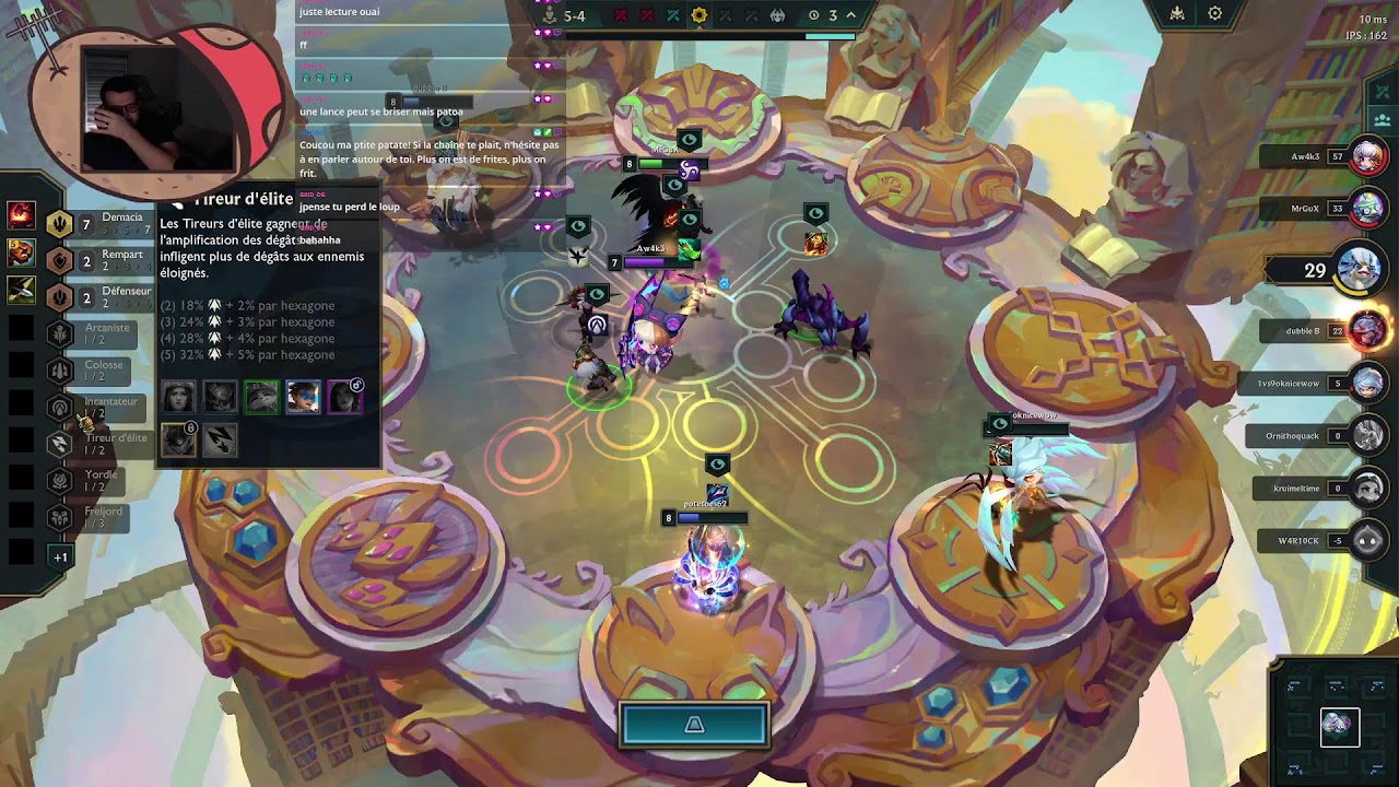 Un peu de tft ce matin.