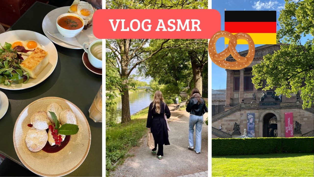 ASMR | Vlog à Berlin, haul et déballage de mon micro 🇩🇪✨