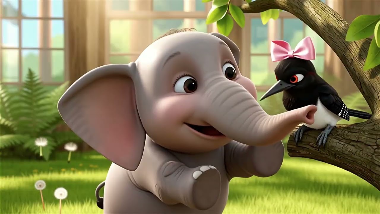 🎵🐦 ¡Champi Carpintera y el Elefante Travieso! 🐘🌳 Pum Pum Ras Ras | Canción Infantil Divertida 🎶