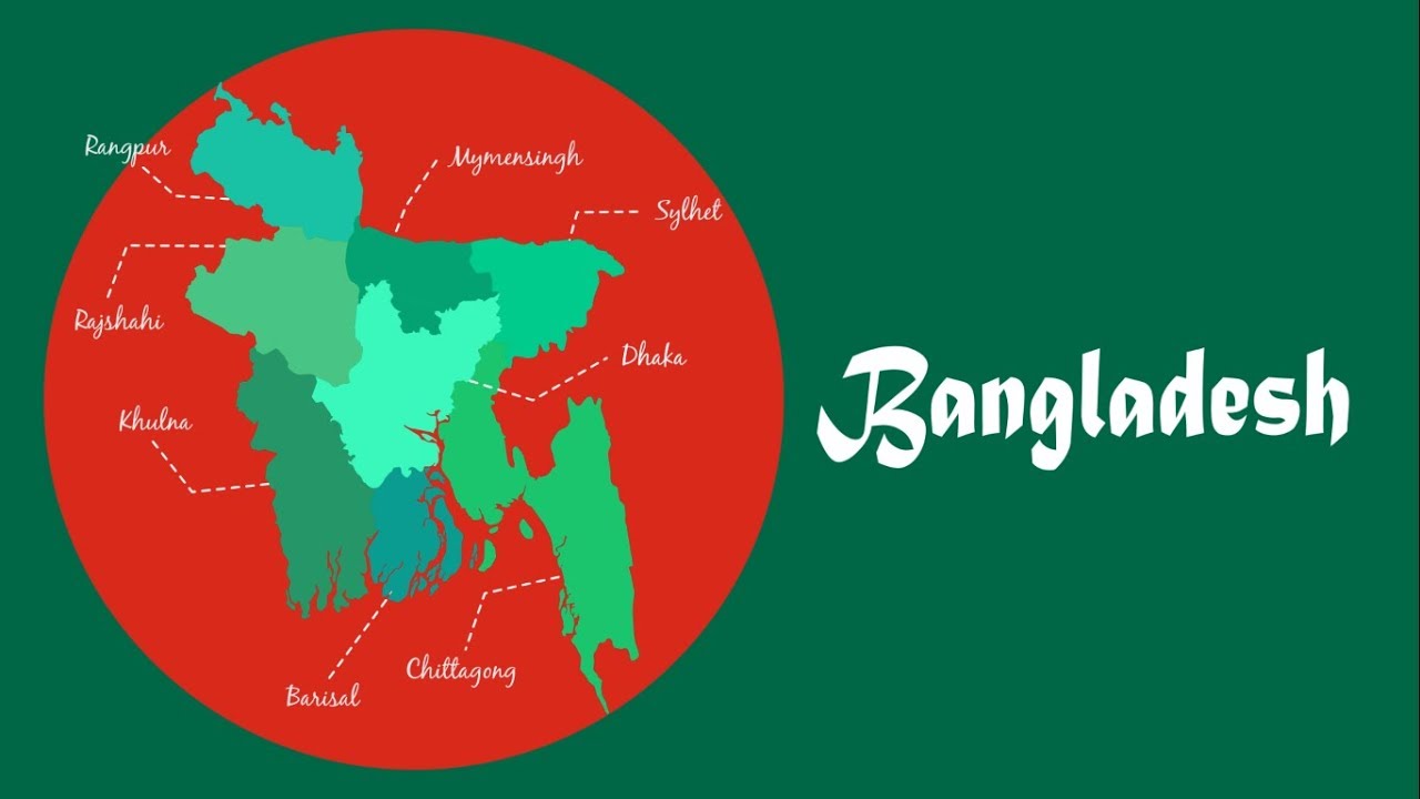 Bangladesh - Map Animation - 4K