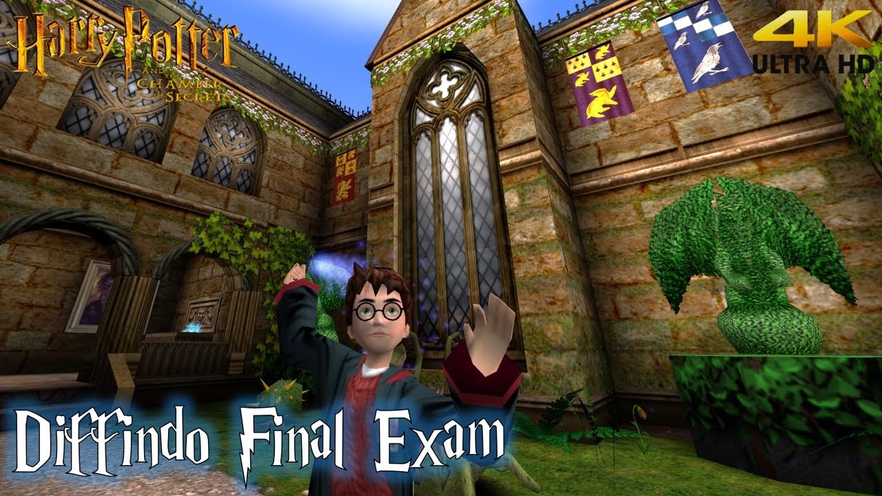 Harry Potter and the Chamber of Secrets PC 'Diffindo Final Exam' Mod Map Walkthrough (4K)