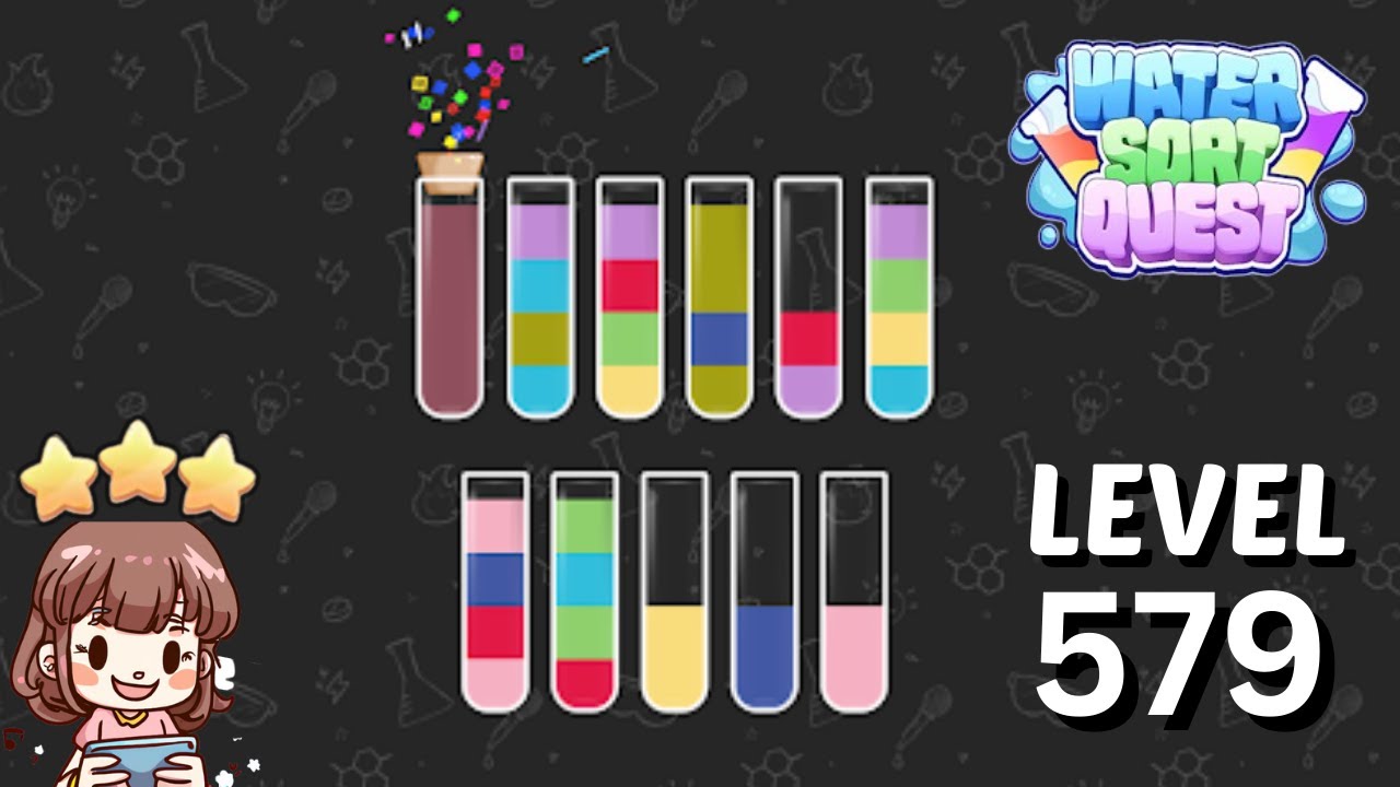 Water Sort Quest Level 579 Solution 🧪