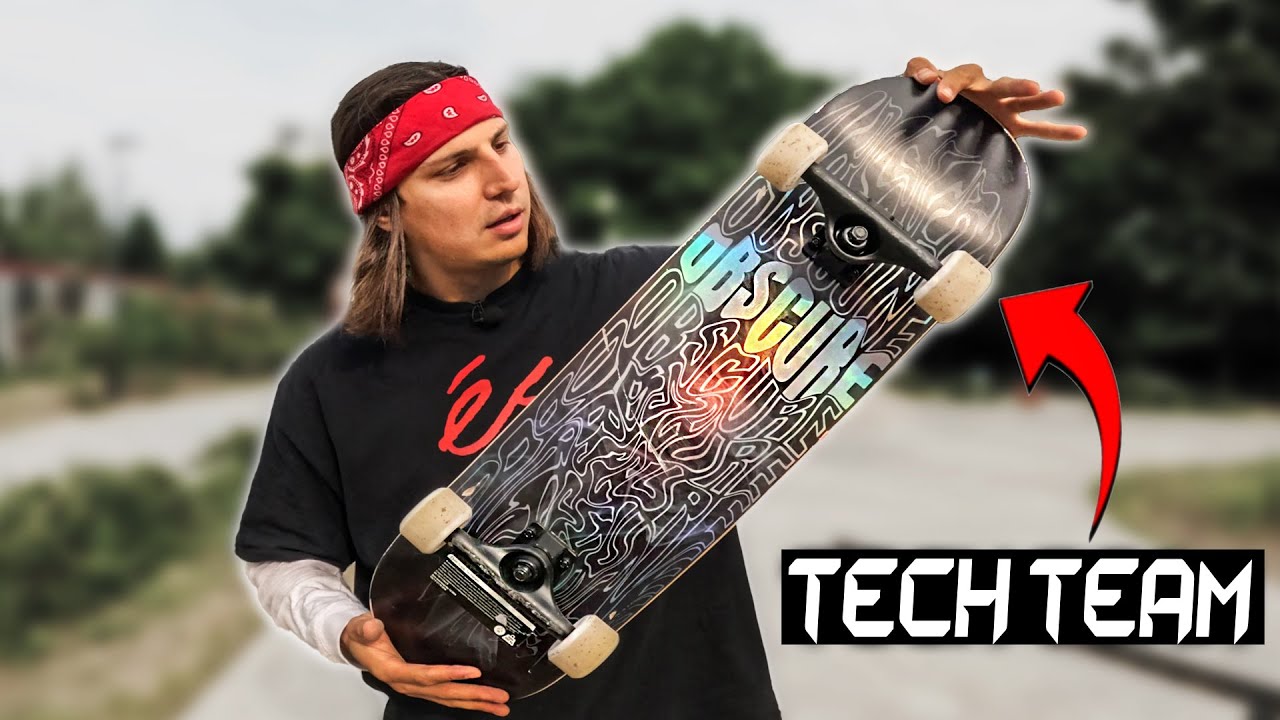 Скейтборд Tech Team Obscure / топовый скейт для начинающих!