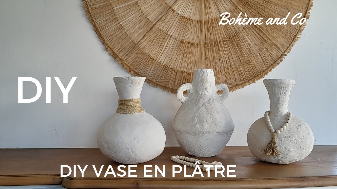 DIY VASE EN PLÂTRE