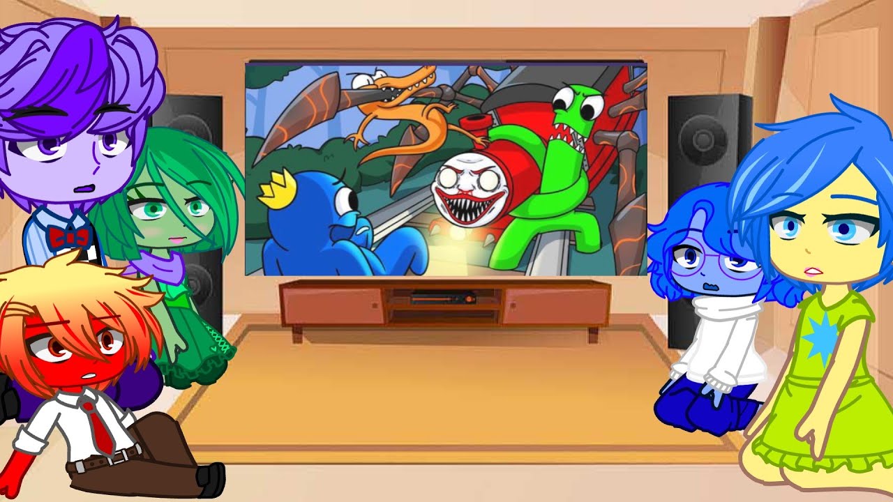 Inside Out React To Rainbow Friends vs Choo Choo Charles II Gacha Club II My AU