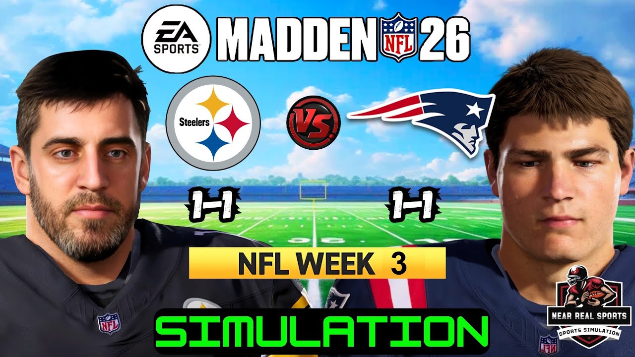 STEELERS vs PATRIOTS | NFL WEEK 3 | MADDEN 26 PREDICTIONS