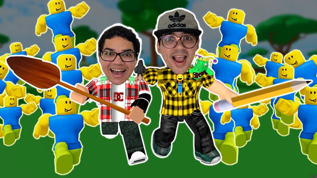 TENTE DERRUBAR 99999 BONECOS DE BORRACHA DAS ILHAS FLUTUANTES!! - Roblox YEET Legends