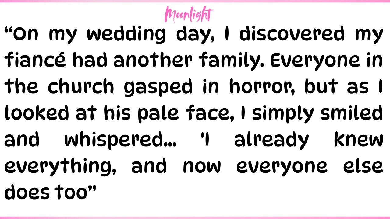 On my wedding day, I discovered my fiancé had another family… but I already knew everything.
