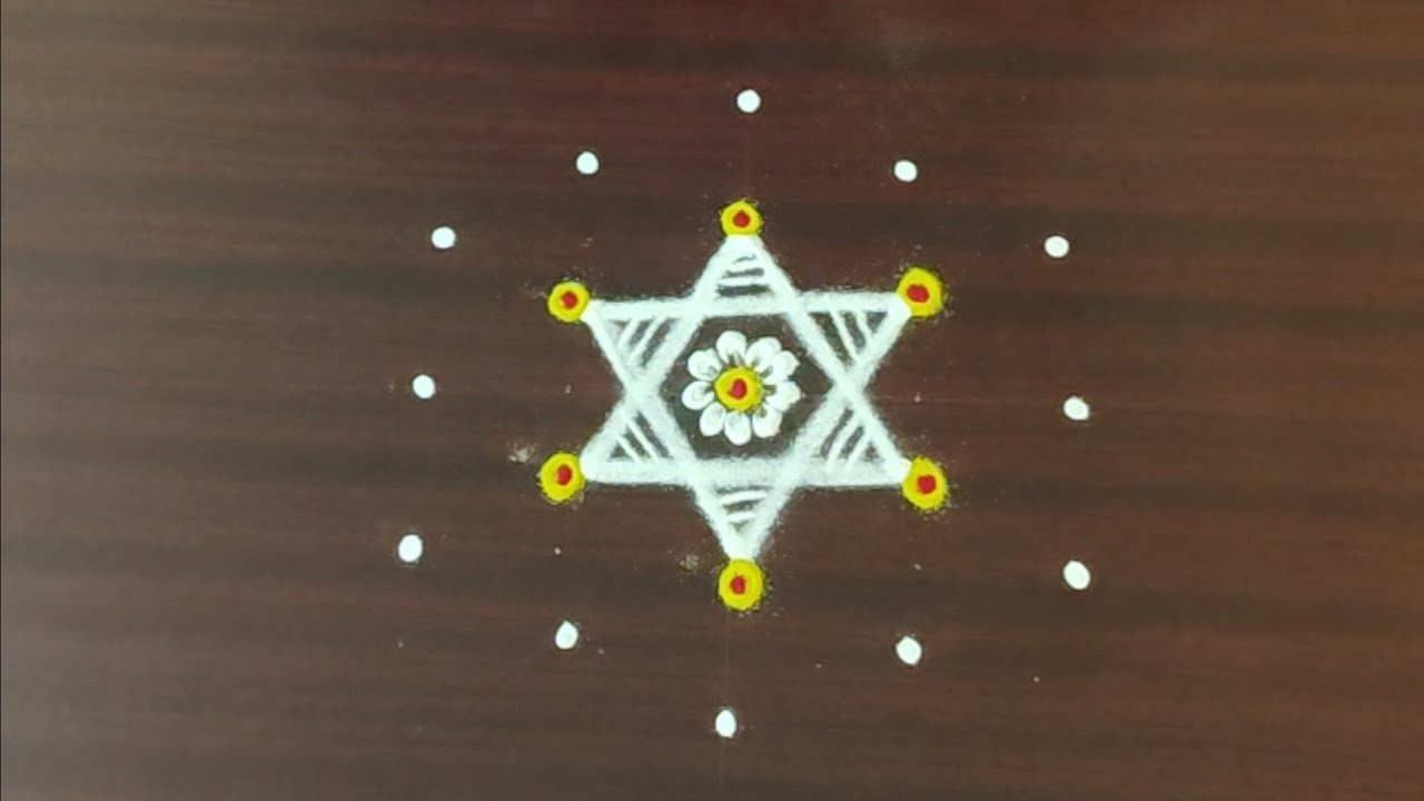  ஐப்பசி பௌர்ணமிகோலங்கள்🌺my wings rangoli#5dotsrangoli#dailyeasyrangoli