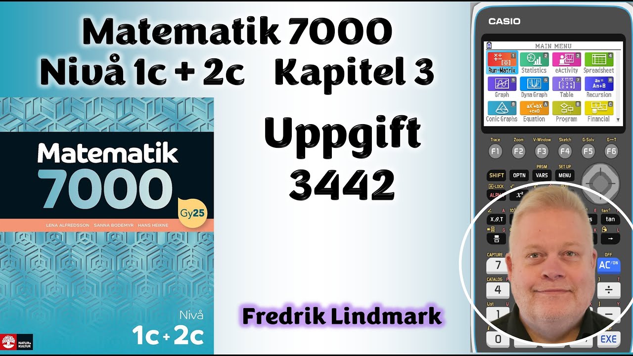 Nivå 1c + 2c Uppgift 3442 Matematik 7000