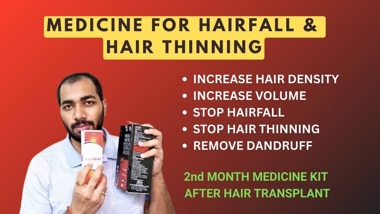 Medicine for Hairfall and Hair Thinning | 2nd Month Medicine Kit after Hair Transplant  | Follihair