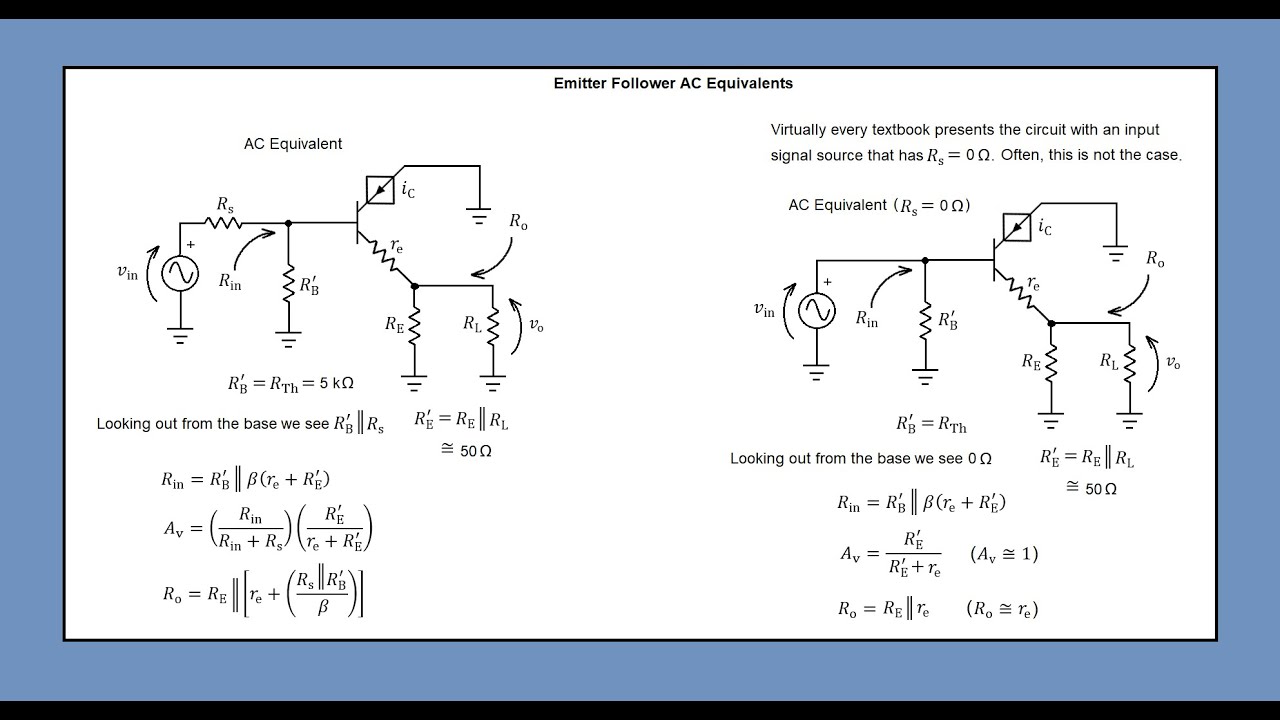 Topic 32: The Emitter Follower (And a major problem with this implementation)