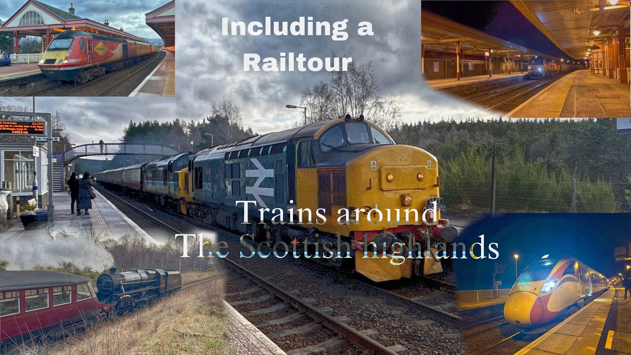 Trains around the Scottish highlands