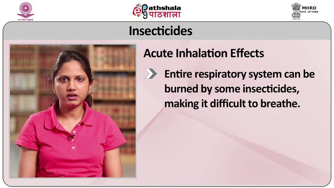 Insecticides: organochlorines, organophosphates and carbamates