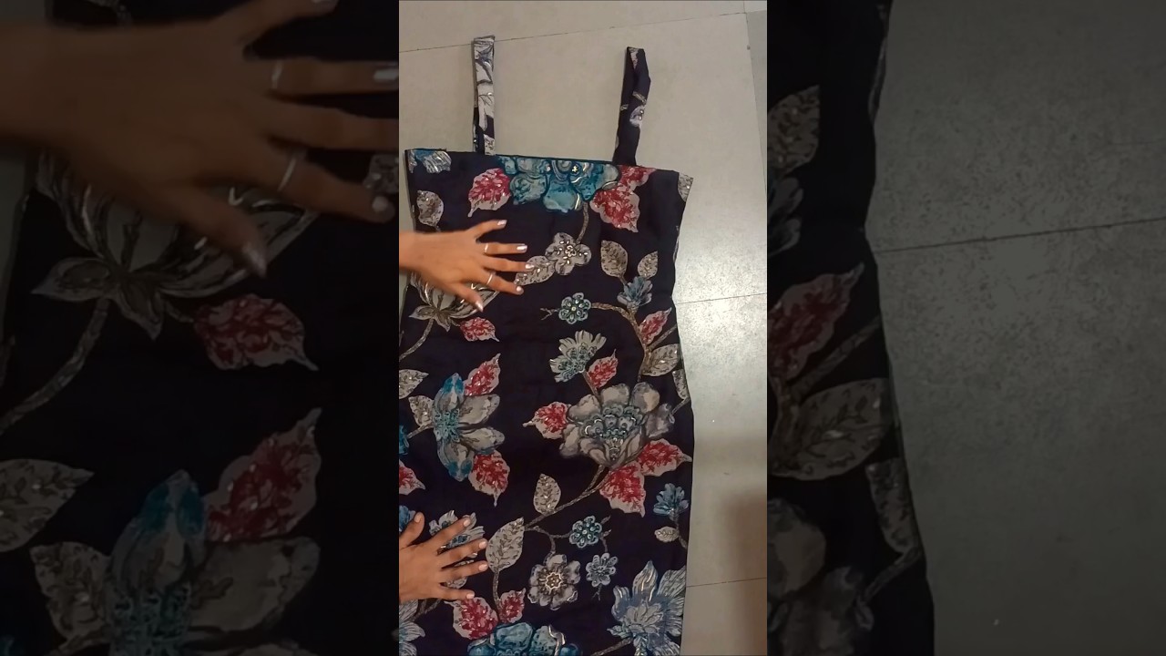 strip kurti cutting and stitching easy #youtubeshorts #trending #design #shortsvideo #shorts