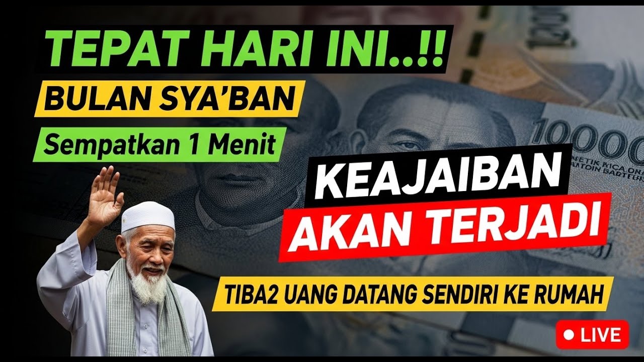 SHOLAWAT DI BULAN SYA'BAN 1447 H / DENGARKAN 10 MENIT HIDUP MENJADI TENANG DAN REZEKI MENGALIR