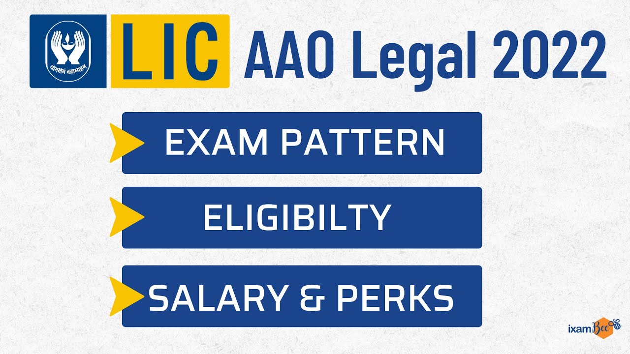 LIC AAO Legal 2022 | Exam Pattern, Eligibility, Salary and Perks | By Vidhika Bansal