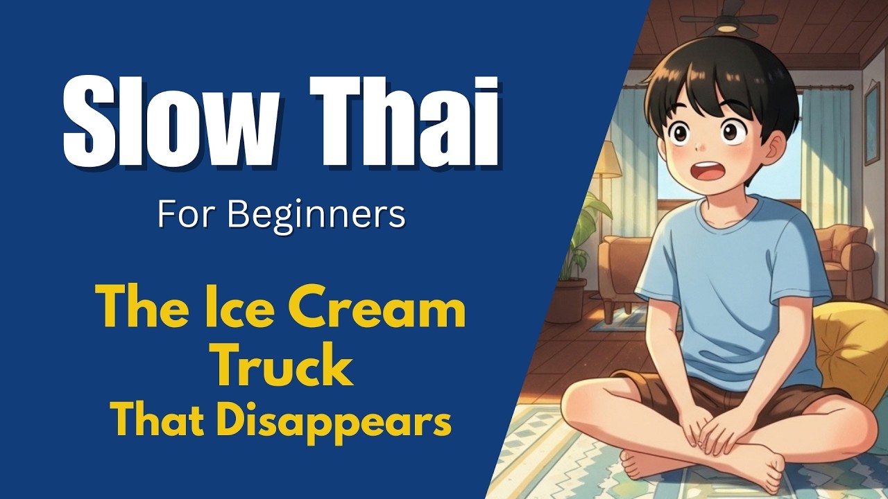 Easy Thai Listening Practice for Beginners | Slow & Clear Thai Story (Cute & Simple)