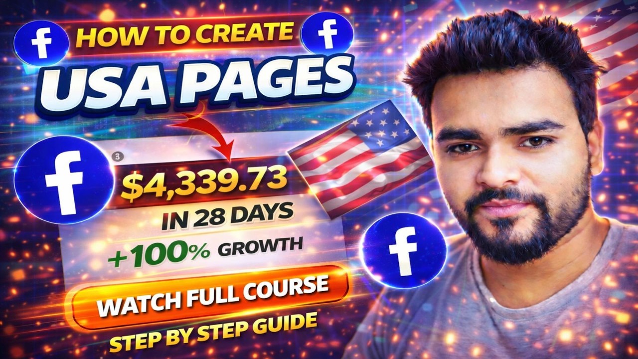 How To Create USA Facebook Pages (Step-By-Step) 🇺🇸 | Facebook USA Pages Kaise Banaye? 💰 | USA