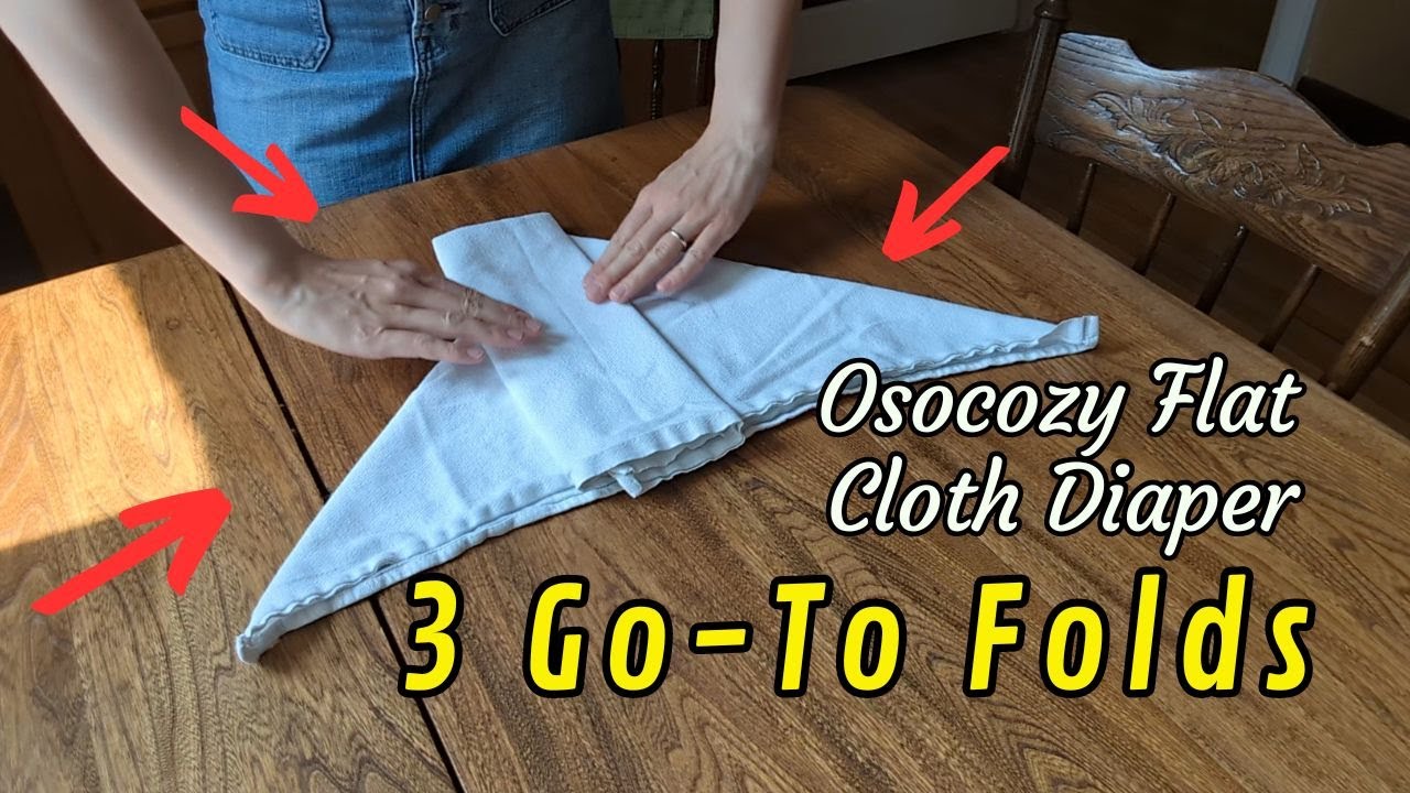 FAST REVIEW & FOLD DEMO | Osocozy Cloth Diaper Flats