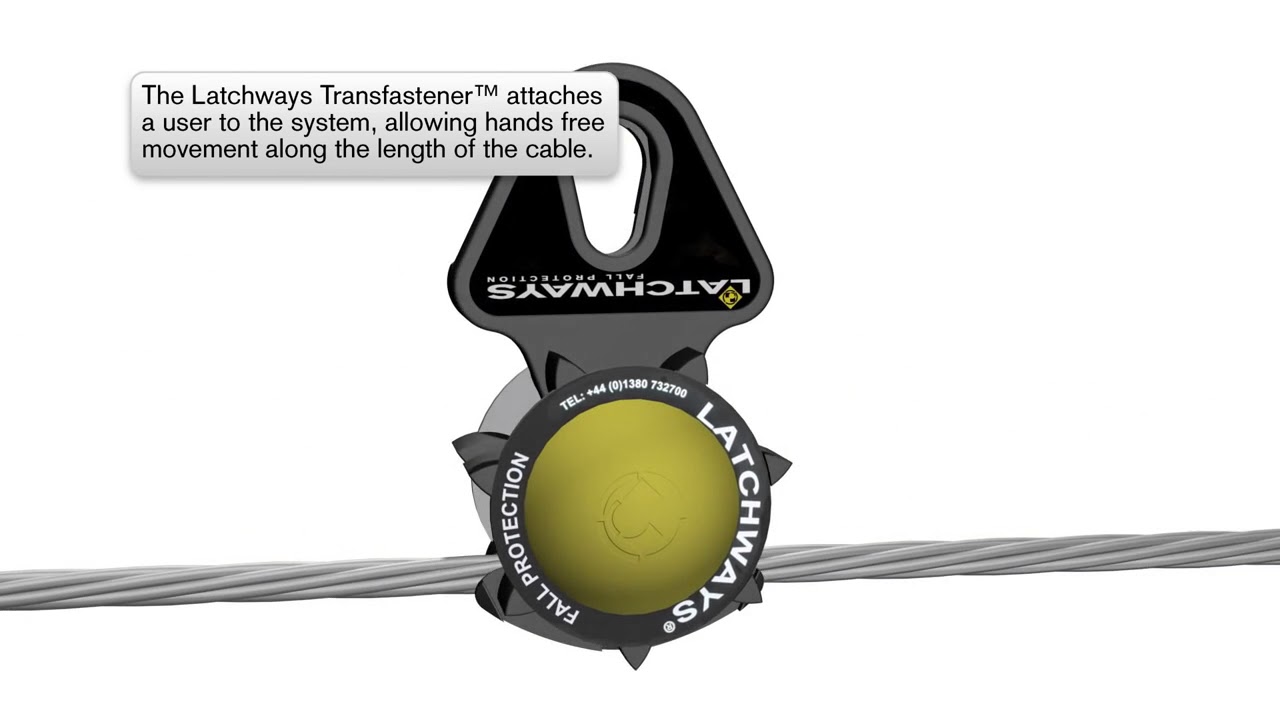 Latchways Constant Force post for Rooftop Fall Protection