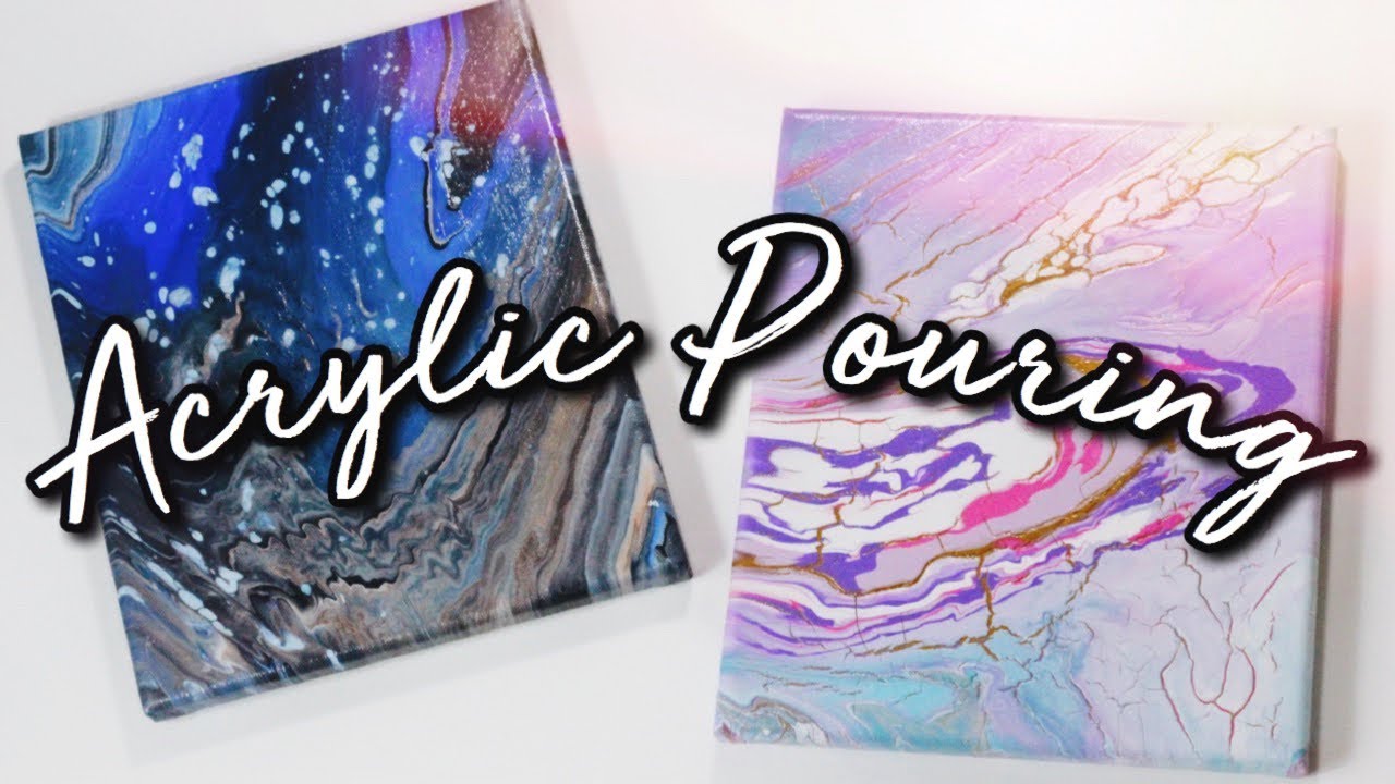 DIY Acrylic Pouring | Easy and Cheap Wall Decor!