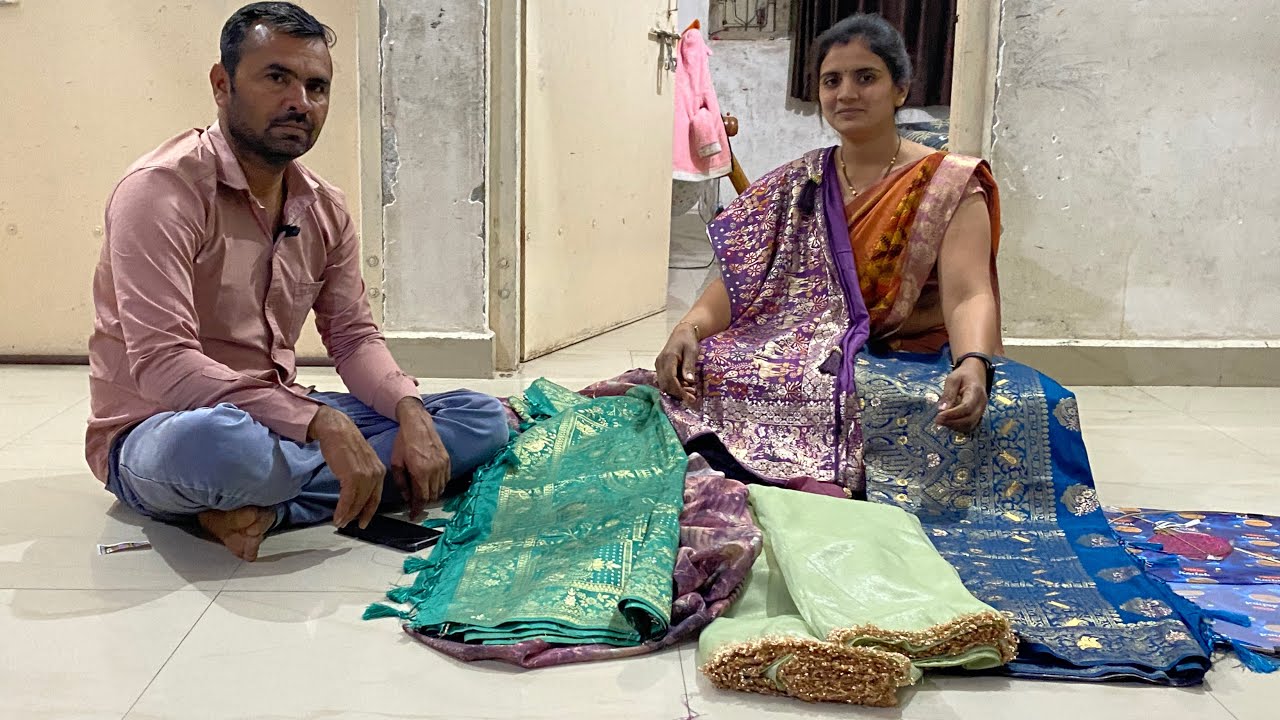 આજે ગોડંલ ખરીદી કરવા ગયા નયના એ તો સાડી નો ઢગલો કરી દીધો