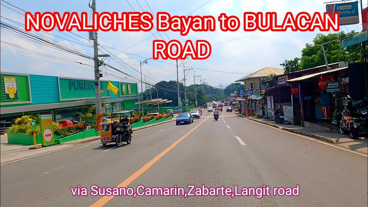NOVALICHES BAYAN to BULACAN road via Susano,Camarin,Zabarte and Langit road.