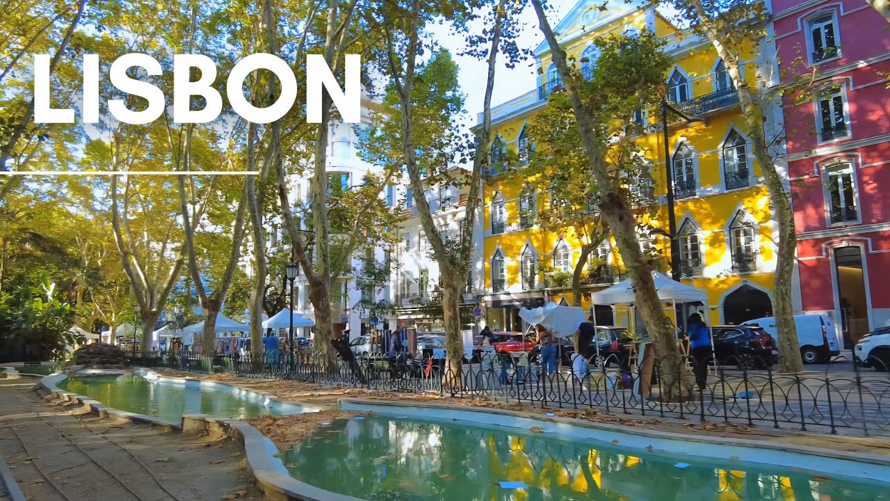 Avenida da Liberdade numa Manh&atilde; de Ver&atilde;o em Lisboa PORTUGAL