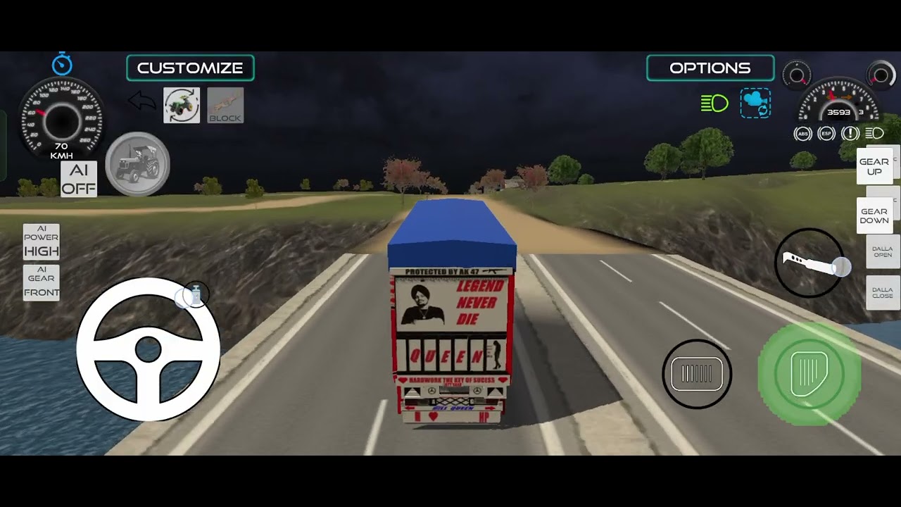 60km/h tyre blast test |truck control ya crash c?