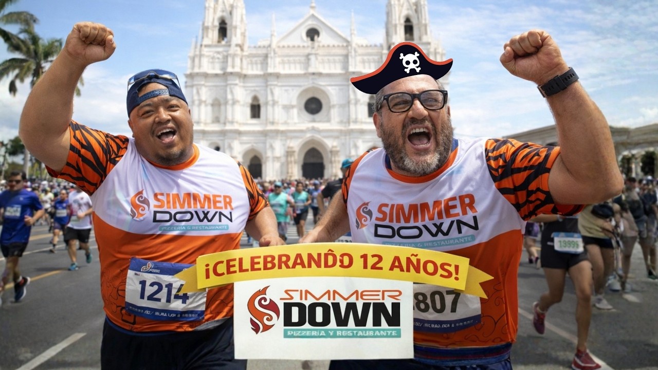 El Pirata Haciendo deporte en el 🇪🇦🇸🇻🏴‍☠️12 aniversario del Simmer Down