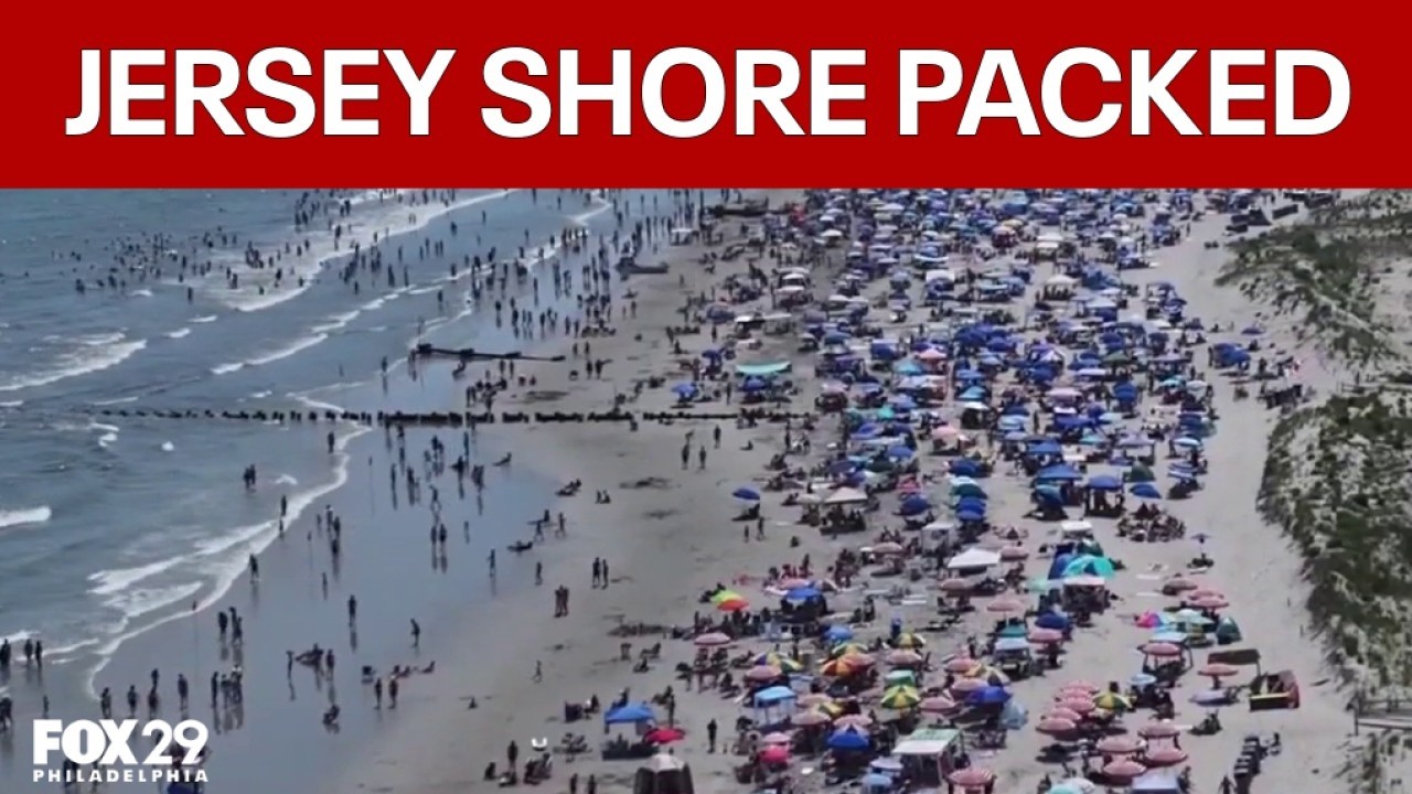 Jersey Shore packed as Philly heatwave hits
