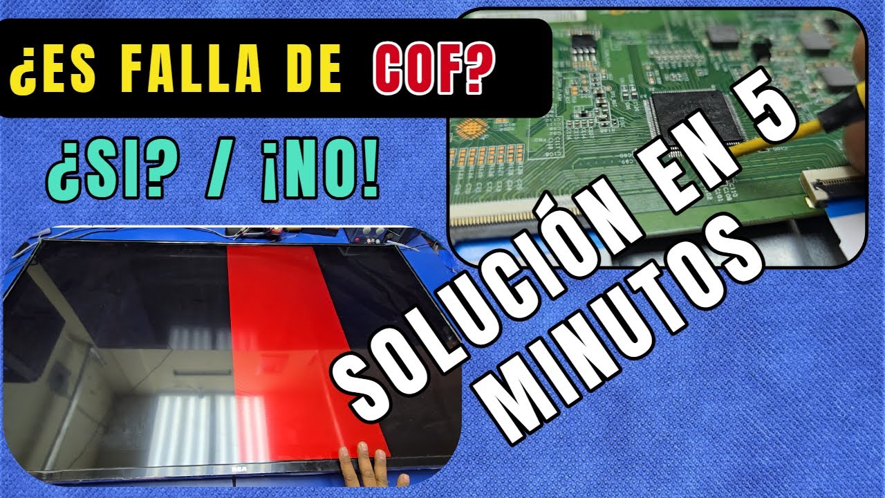 👉 FRANJA ROJA EN PANTALLA RCA 58” 🔴 Reparación real  NO culpes al, COF 🚫 Sin antes ver este VIDEO