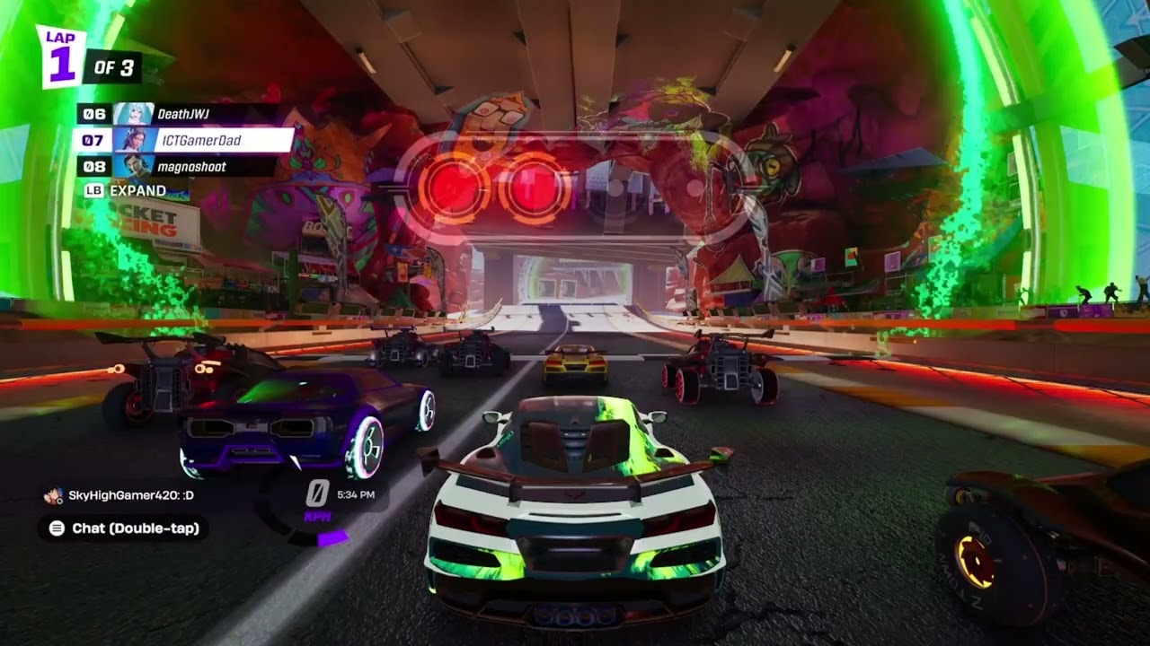 Just another crazy day of Rocket Racing!