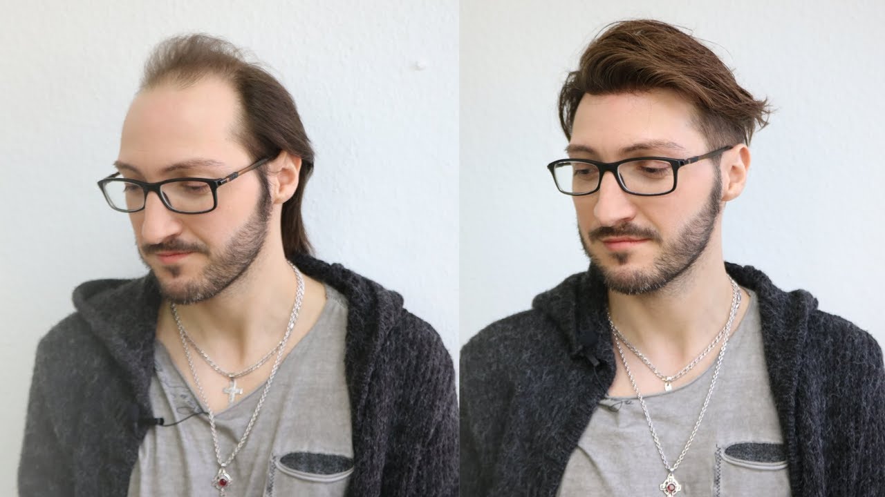 Wild Flexible Hairstyle for Men | Modern Medium long Haircut mit Haarsystem