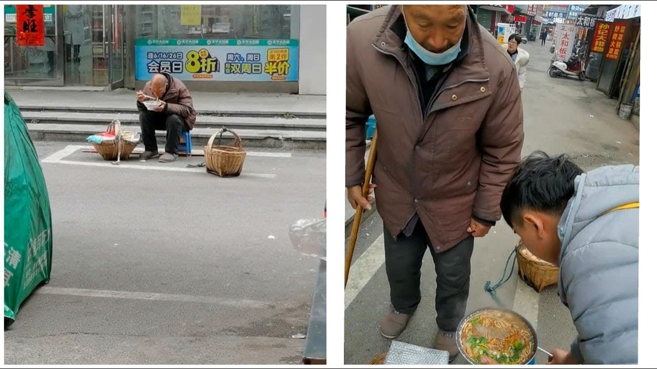 Short Films : Owner Give Food To Poor Grandpa | #short Stories touching human hearts  1