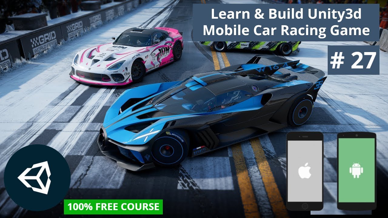 Unity Main Menu Tutorial | Unity3d Mobile Game Development Course | Car Racing Game
